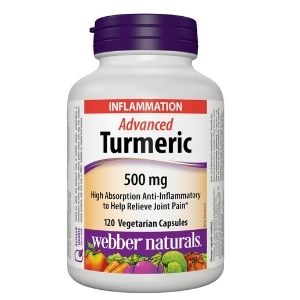 Image of Webber Naturals Advanced Turmeric 120-Pack - 1 x 180 Grams